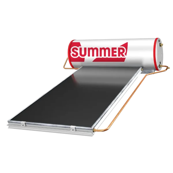 Summer CX Solar Water Heater 180 CX (180 Liter Capacity) – A durable and efficient entry-level solar water heating solution. Features matte black aluminum panels, marine-grade stainless steel tank, and built-in booster heating. Optimized insulation, safety mechanisms, and direct heating ensure reliable performance. ISO9001 and SIRIM certified.