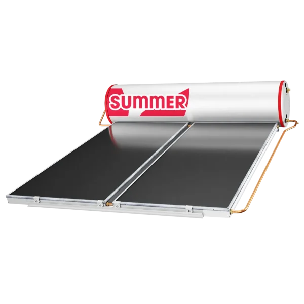 Summer CX Solar Water Heater 300 CX (300 Liter Capacity) – A durable and efficient entry-level solar water heating solution. Features matte black aluminum panels, marine-grade stainless steel tank, and built-in booster heating. Optimized insulation, safety mechanisms, and direct heating ensure reliable performance. ISO9001 and SIRIM certified.