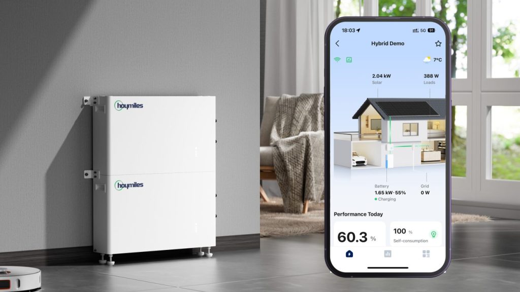 Home Solar Battery System With Remote Monitoring