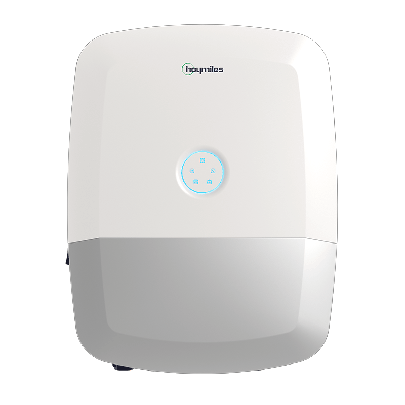 HoyMiles Three Phase Hybrid Inverter. HIT series hybrid inverter supports the connection of grid-tied inverters or generators to ensure household power supply during grid outages.