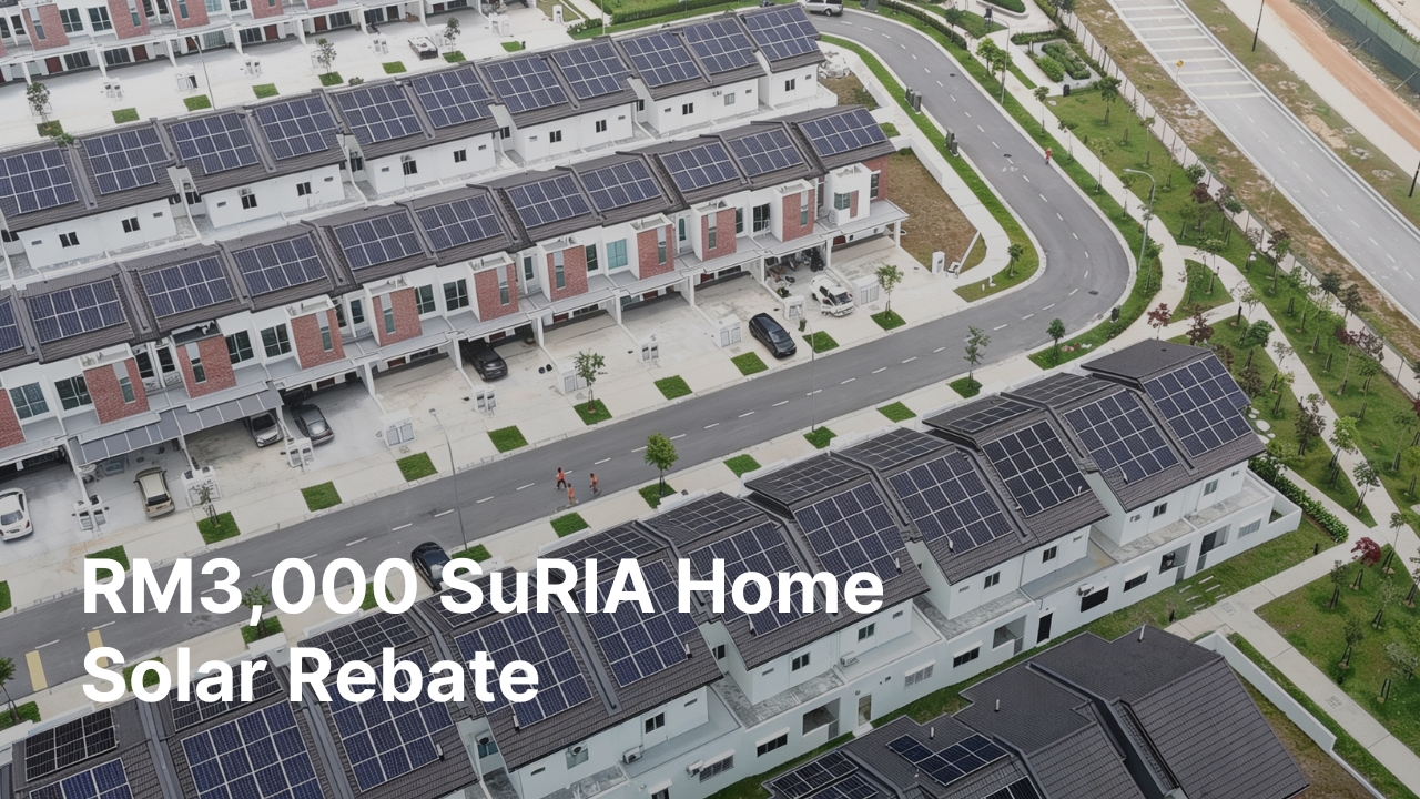RM3000 Suria Home Solar Rebate