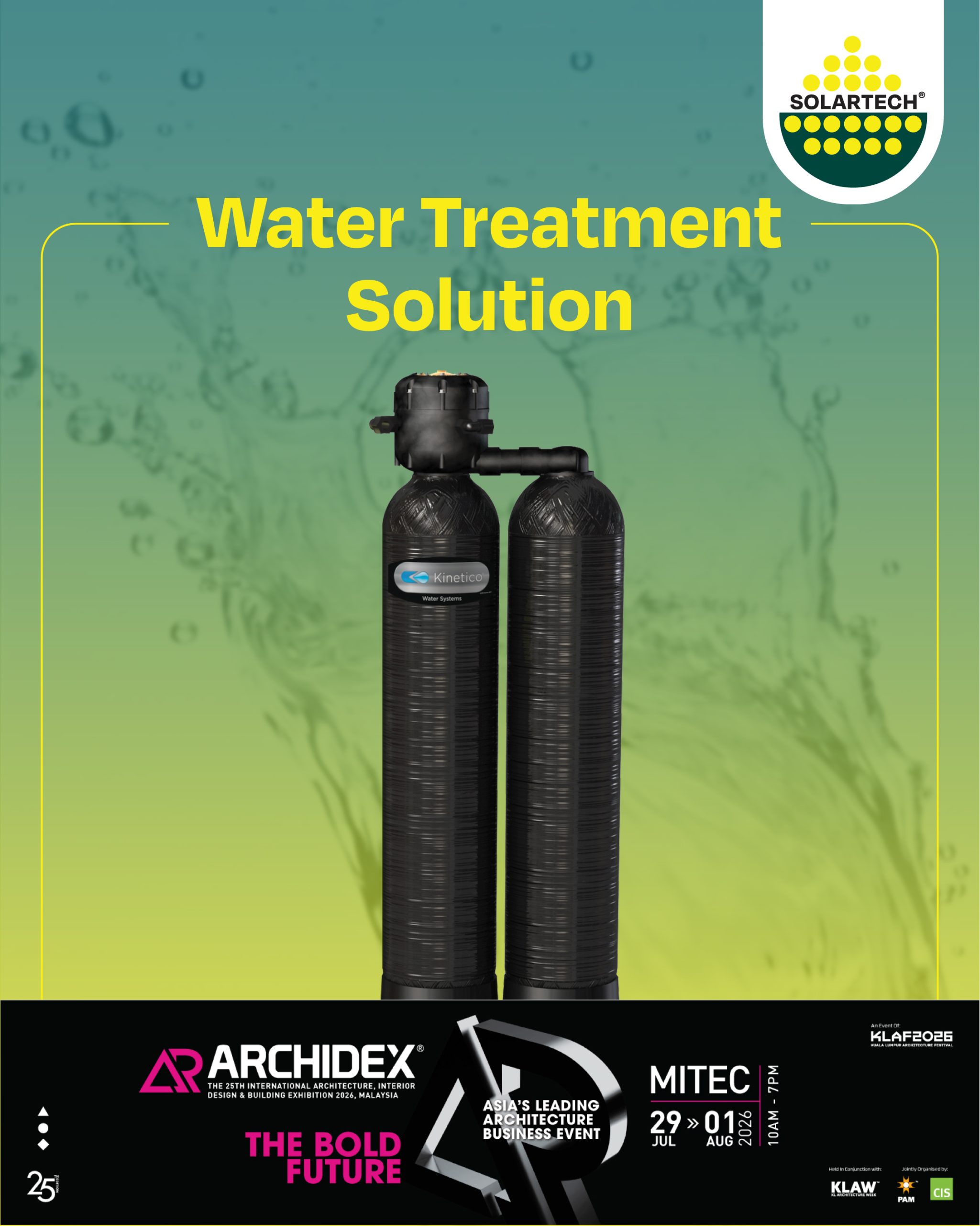 Solartech Kinetico Water Filters at Archidex 2026